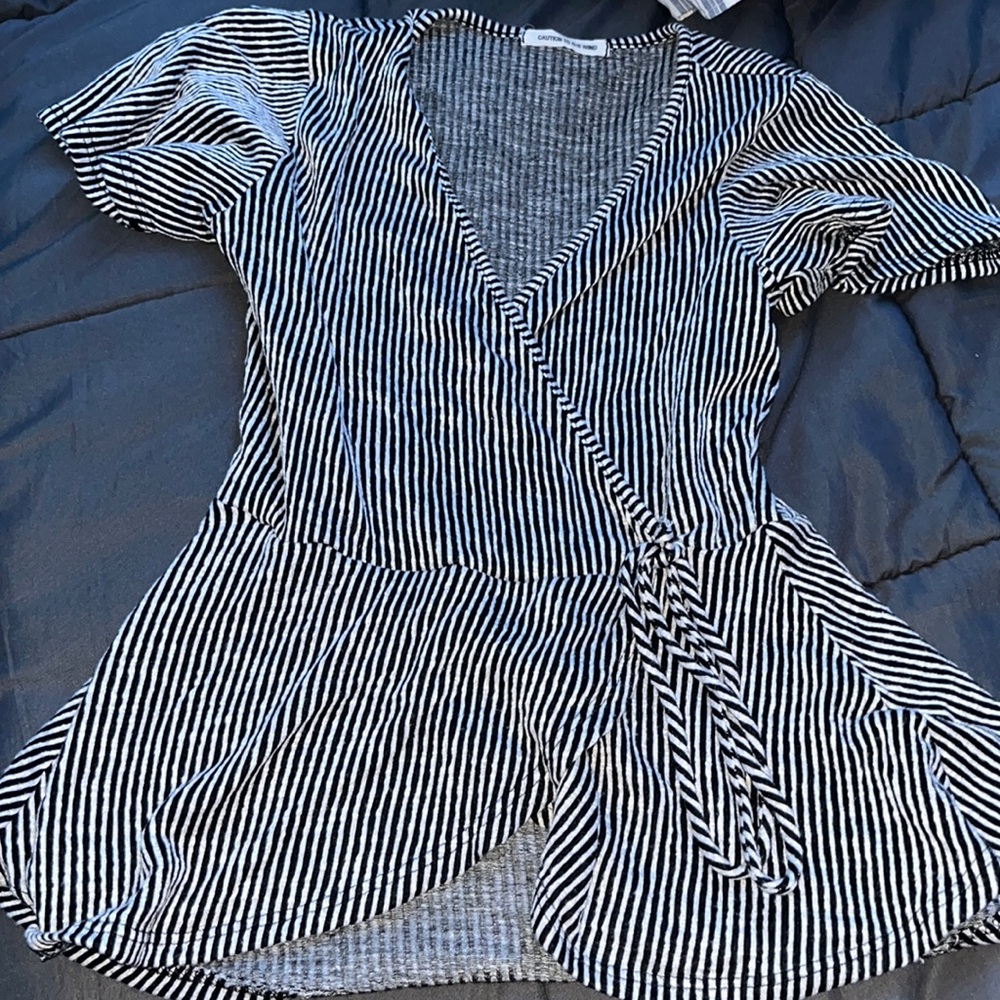 Caution To The Wind Blouse Top